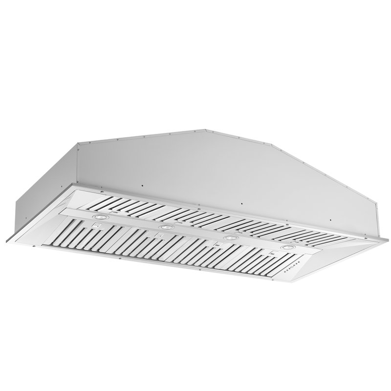 Hotte intégrée de 60 pouces Altilia, moteur double 1200 CFM, contrôle de 4 vitesses, tout acier inoxydable
