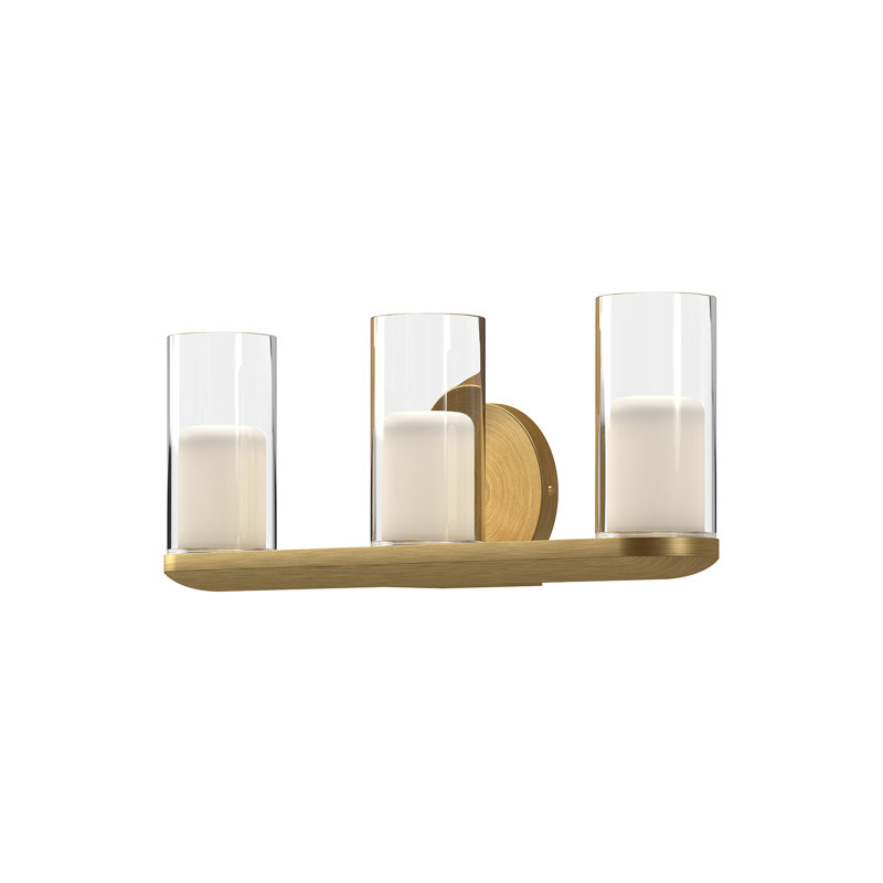 Birch 3 - Light LED Vanity Light, Brushed Gold