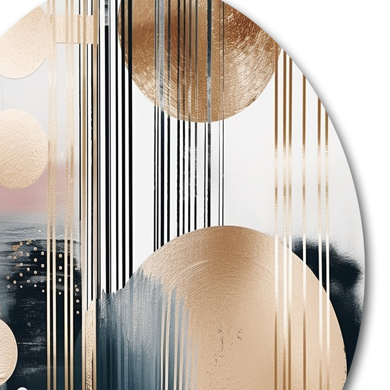 Marbre doux formes et lignes marbrées III - Décoration murale abstraite en métal marbré, H 16 po x l 16 po x P 1 po