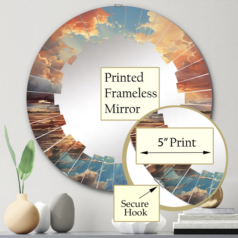 Mondercange Circle Mirror, 24" x 24"