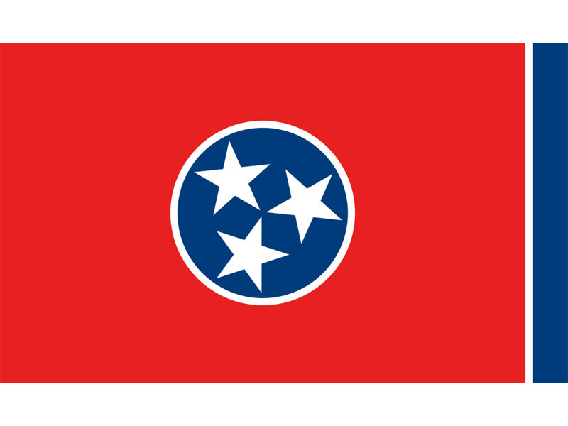 Tennessee, H 14 po x l 24 po