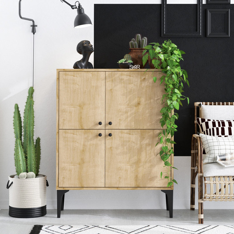 Afiq 90cm Console Table, Brown