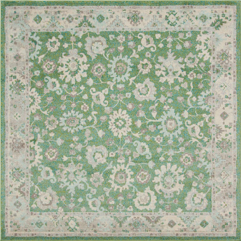 Kalf Abstract Indoor Rug, Square 8'