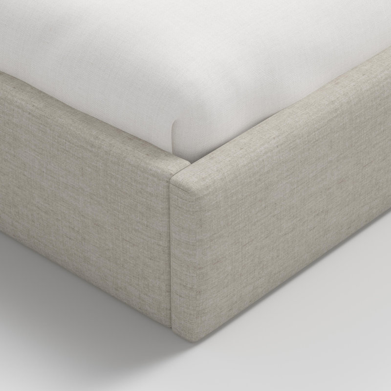 Perigold Upholstered Bed, Gray, Full