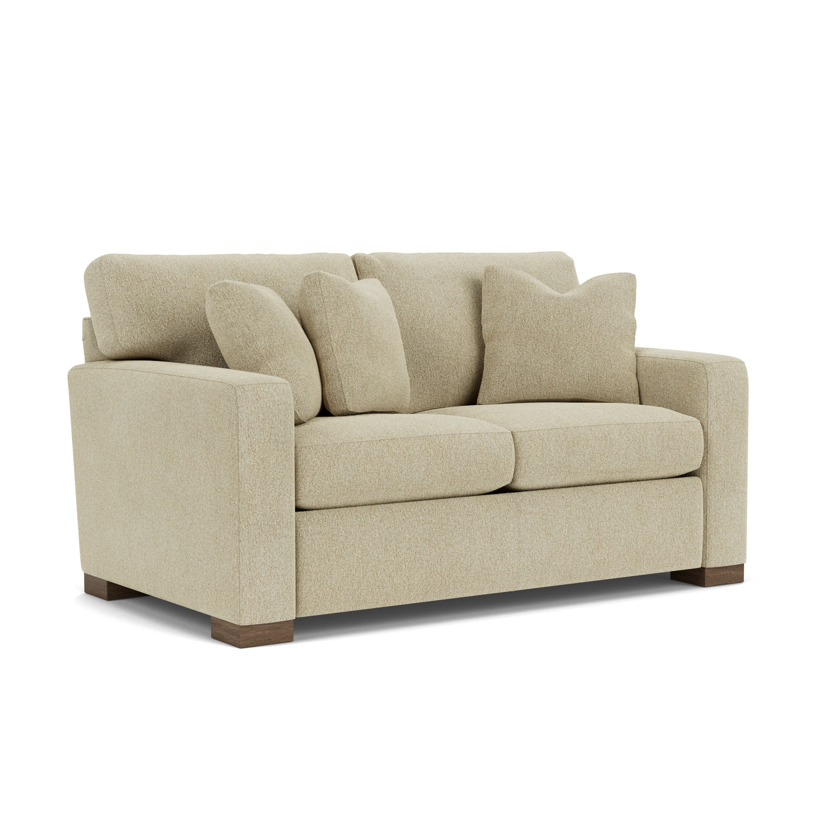 Anderia 63'' Upholstered Loveseat, Antique Polypropylene/Olefin