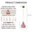 1 - Light Single Chandelier Dimmable