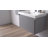 Ledell 30'' Wall-Mounted Bathroom Vanity with Acrylic Sink and Side Cabinet – Fluted Front, Soft-Close Drawers-1580074549