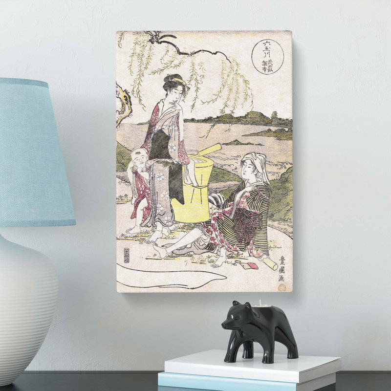 Chofu No Tamagawa by Utagawa Toyokuni - Wrapped Canvas Painting, 60cm H x 40cm W x 3cm D