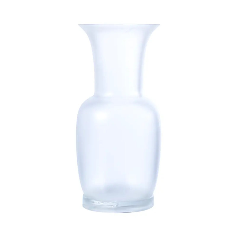 Venini Opalino Vase, Gray, 11.81" H x 5.51" W x 5.51" D