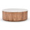 Josie Wood and Marble Round Coffee Table