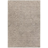 Nimah Wool Geometric Area Rug in Brown