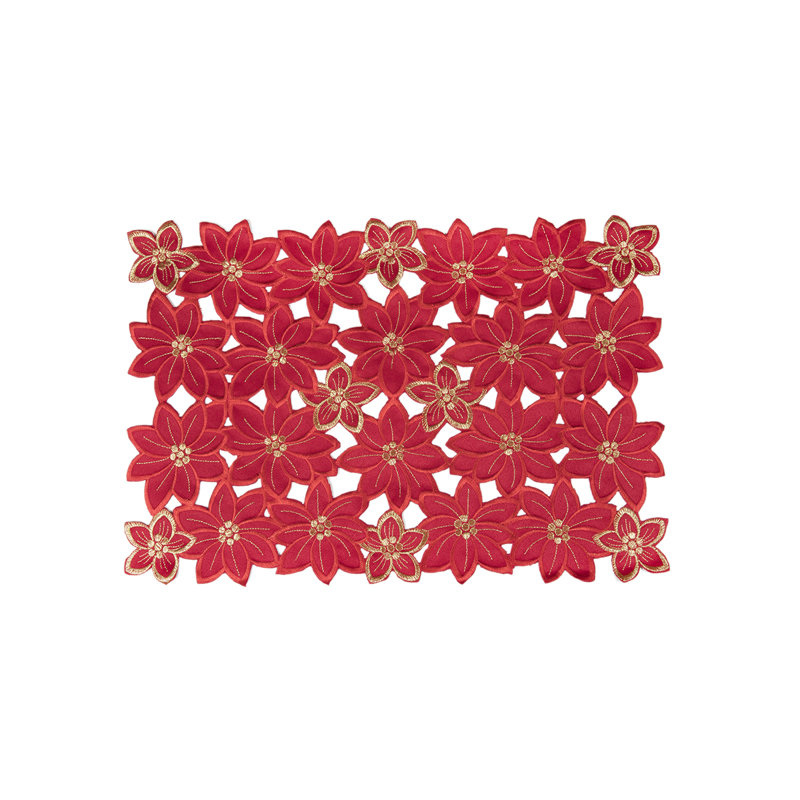 Polyester Embroidered Rectangle Placemat