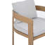 Ensemble de 2 chaises de salle à manger en aluminium avec coussins-477049862