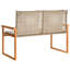 Banc de jardin mix brun-1490170094