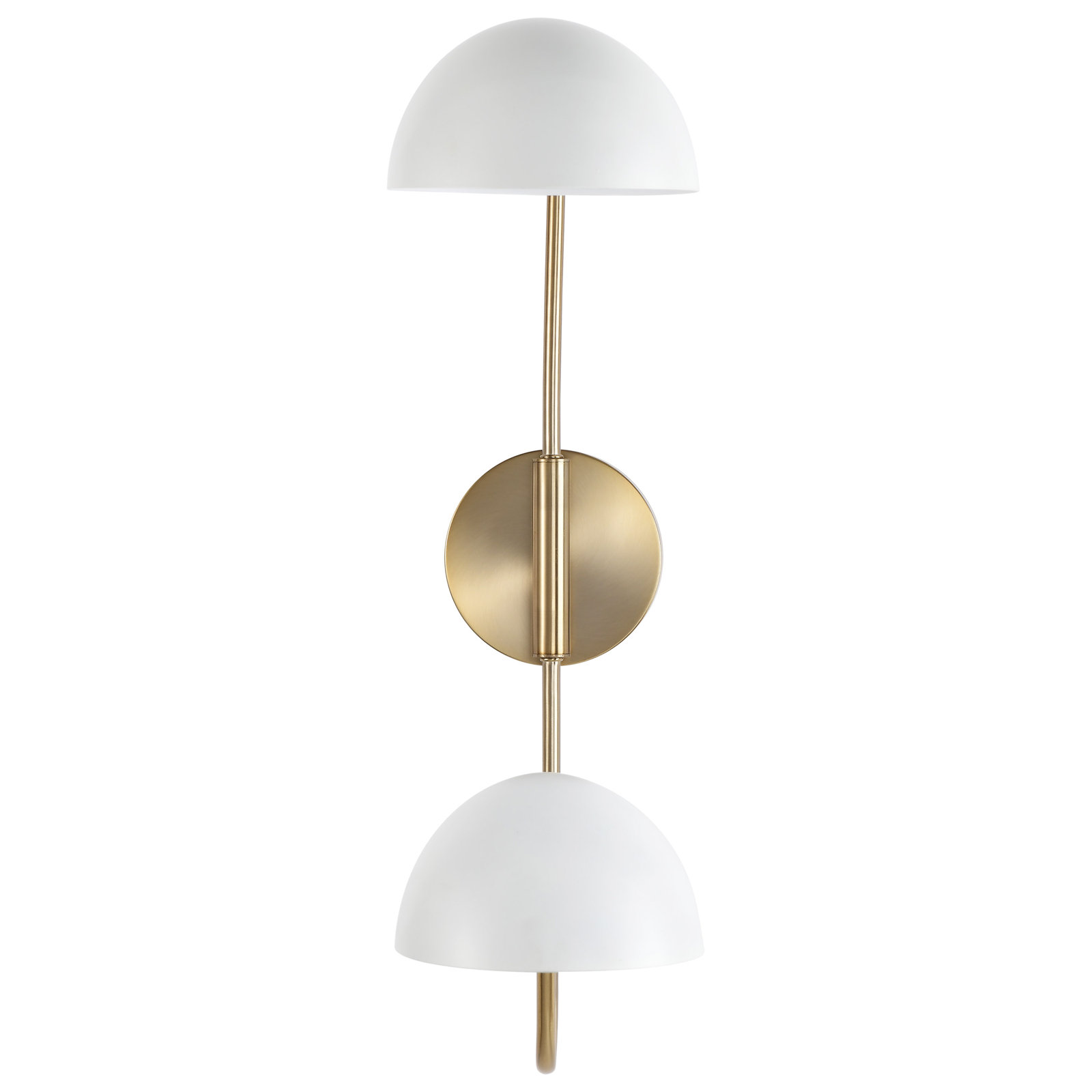 Judson 2 Light Dimmable Swing Arm Sconce, Matte White