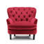 Higgenbotham Velvet Wingback Accent Chair with Button-Tufted Back and Nailhead Trim-103753570