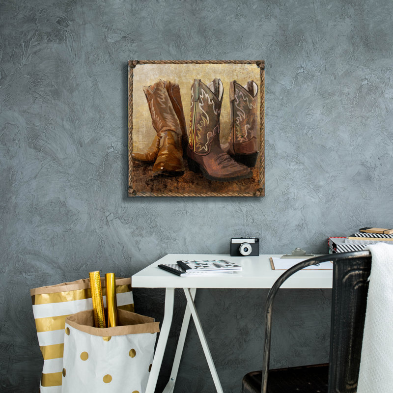 «Roped In bottes» par Art Licensing Studio, art mural sur toile