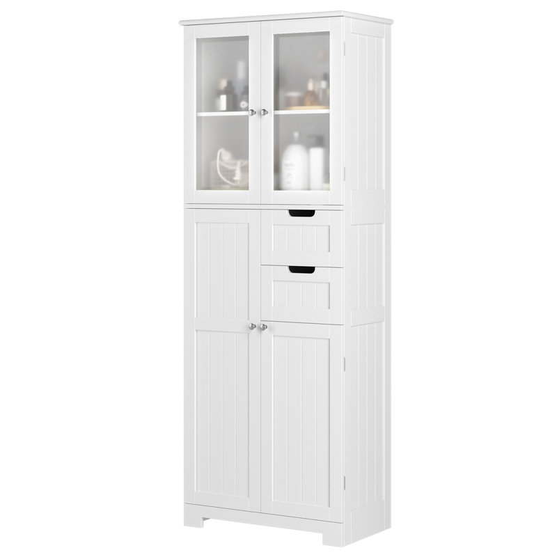 Lark Manor Almetter Freestanding Bathroom Cabinet with Drawers ...