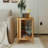 Coffee Table, Modern Round Rotating with Rattan