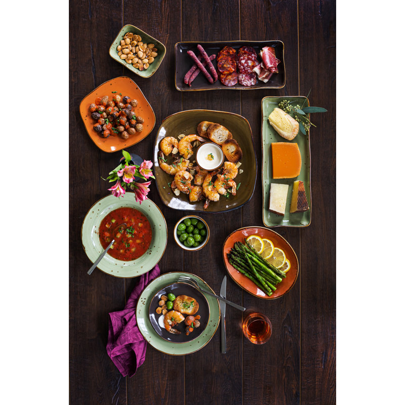 Assiette de 6 1/2 po Artisan, 24 po, Brun