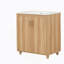 Meuble-lavabo avec lavabo, armoire de salle de bain avec portes et tiroir