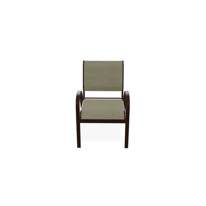 Chaise de patio empilable Hiraku, Bristol taupe Sunbrella®, Kona texturé