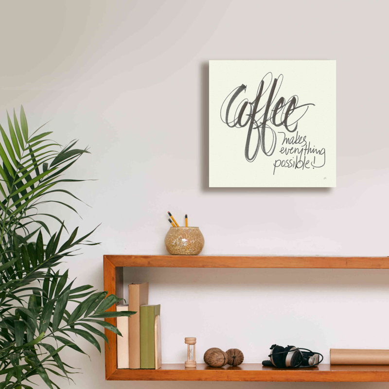 «Epic Graffiti» «Coffee Sayings IV» par Chris Paschke, impression sur toile, H 12 po x l 12 po x P 0,75 po