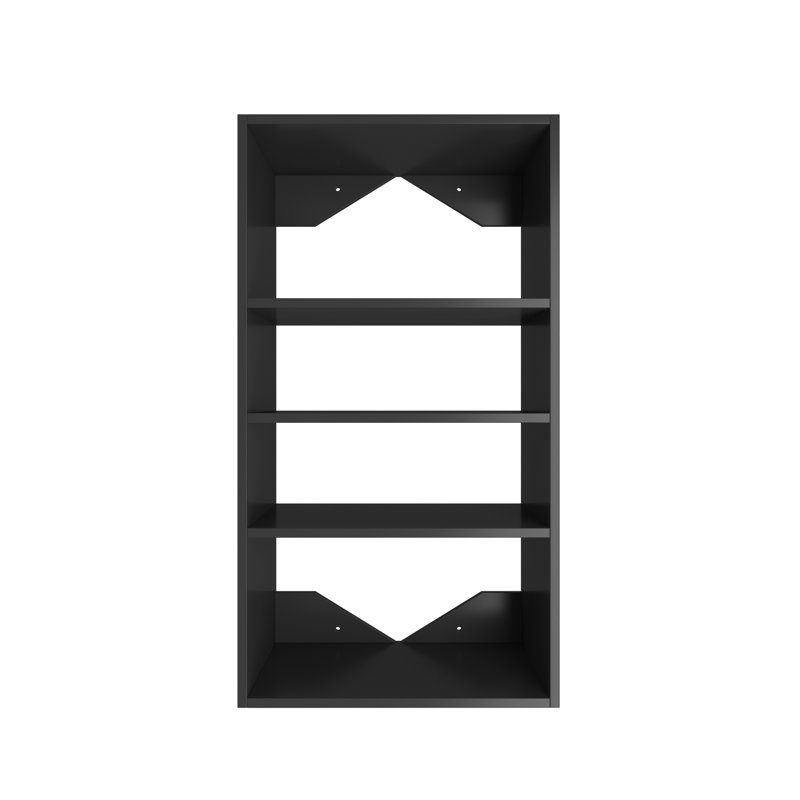 Short Tower Closet Unit Closet System, Black, 36" H x 19.5" W x 14" D