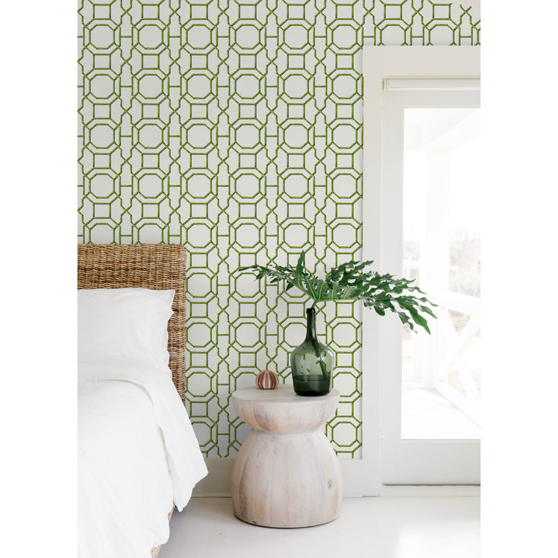 Papier peint adhésif vert Sanya, Vert