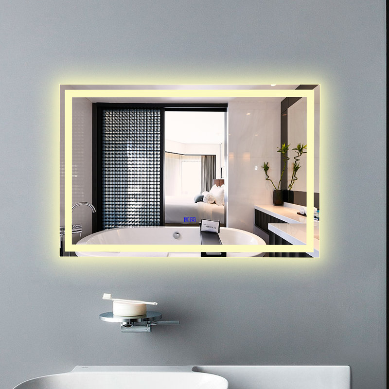 Miroir de salle de bain / meuble-lavabo Ekmel, 24,02 po x 36,02 po