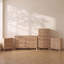Ensemble de chambre à coucher 4 pièces, une commode à 5 tiroirs, une commode à 7 tiroirs et deux tables de chevet à 3 tiroirs-133694132-133694134