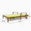 Double chaise longue de patio avec coussin-58746792