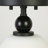 Jonny 1- Light Dimmable Black Semi Flush Mount-872543617
