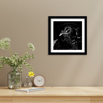 She never could cry by Patxi Wood Framed Wall Art Print
