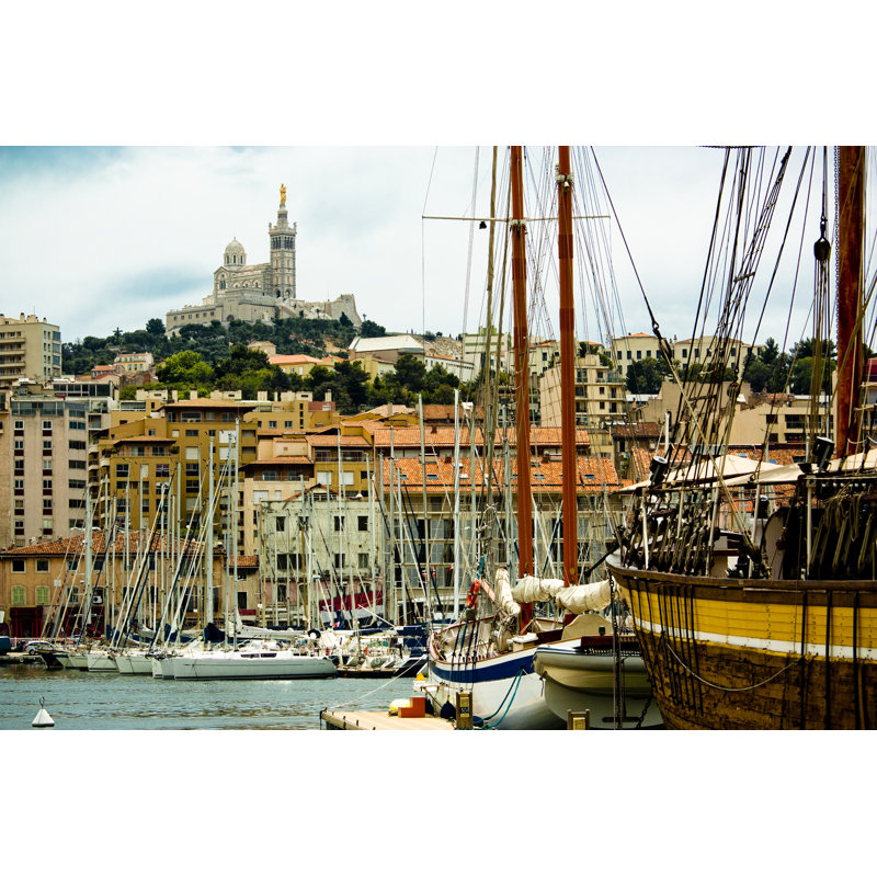 Marseille, Old Port by Vandegraff - Wrapped Canvas Print, 30cm H x 46cm W