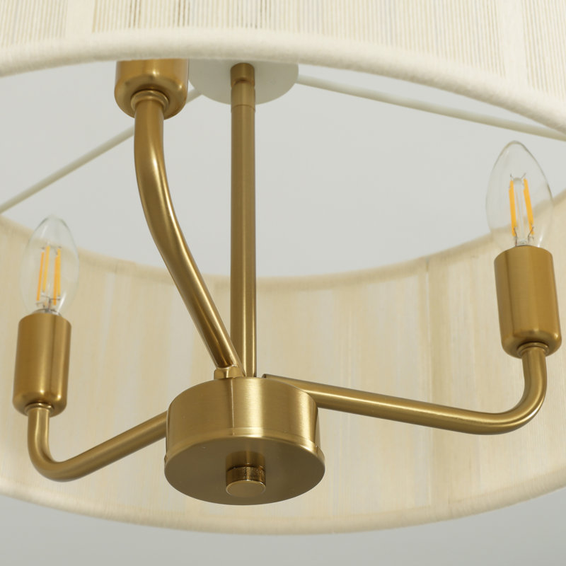 Luminaire suspendu 4 lumières en rotin