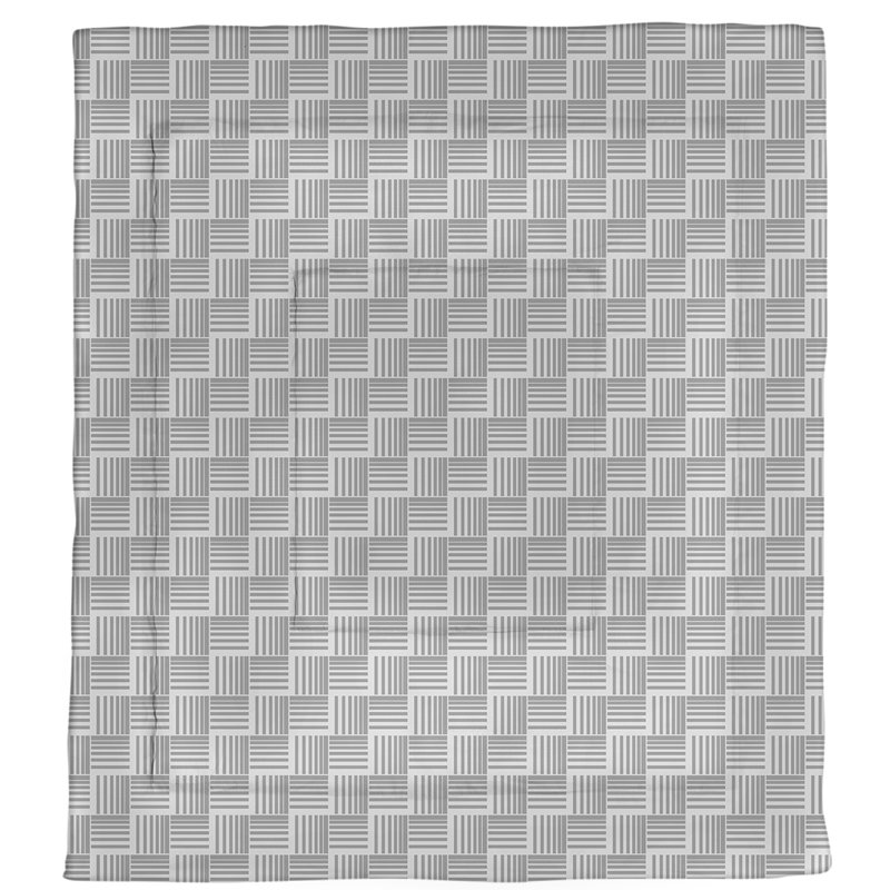 Édredon réversible en microfibre Dana Strider, Édredon simple TG, Gris géométrique 1