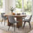 Emsley Faux Leather Upholstered Dining Chair Armless Side Chair with Metal Legs-1553213811