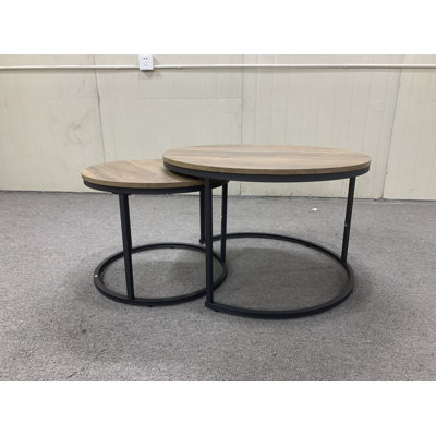 Nesting Coffee Table Set Of 2 For Living Room Bedroom