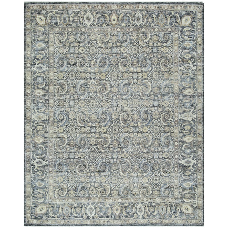 Rectangle Khorasan Wool Area Rug, Rectangle 2' x 3'