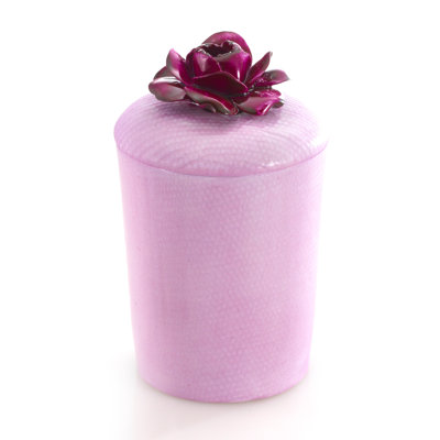 Bougie de créateur à motif floral / plante