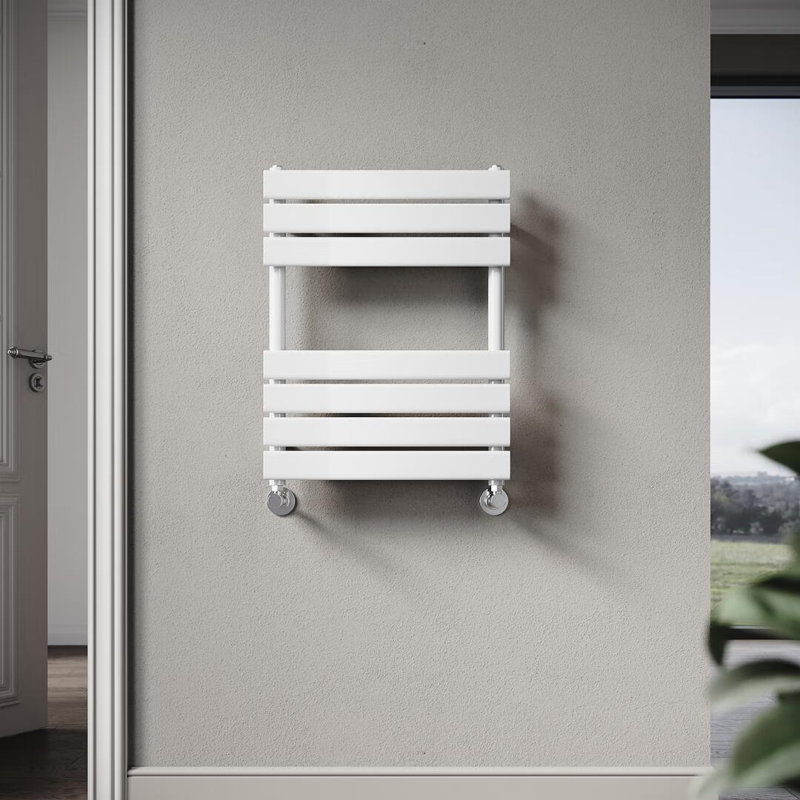 Bernadet 7 Wall Towel Rack, White