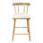 Olivia Indoor Wooden Upholstered Counter Stool, Natural Finish with Beige Upholstery, Windsor Style, Set of 2-1674296885