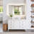 60 " W Freestanding Standard Free Standing 1 Single Vanity Bathroom Vanity With Marble Top-879553280
