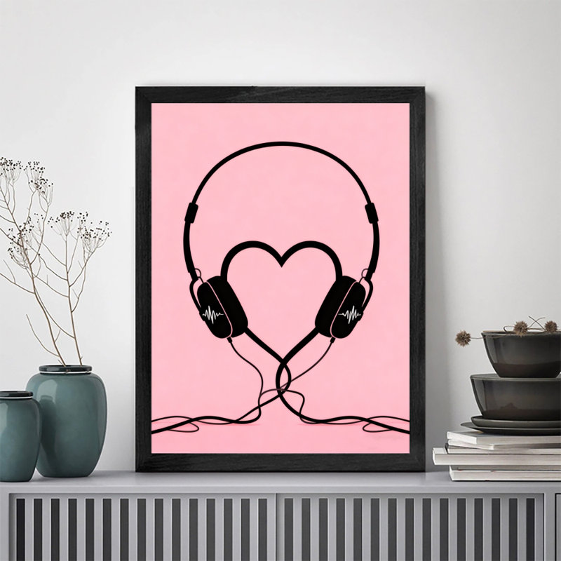 «Black Love», art mural rétro, impressions de style rétro, H 11 po x l 9 po