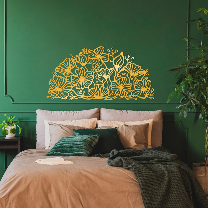 Décoration murale, Or, H 30 po x l 61 po x P 0,06 po