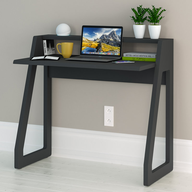 Ceriyah Writing Desk, Charcoal Black