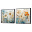 Yellow Botanical Collage - Abstract Botanicals Square Collage Set Of 2-1759845366-1759845365