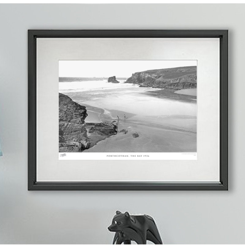 Porthcothan, The Bay 1936 - Single Picture Frame Print, 60cm H x 80cm W x 2.3cm D