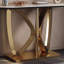 Console de style moderne en pierre frittée-555262589